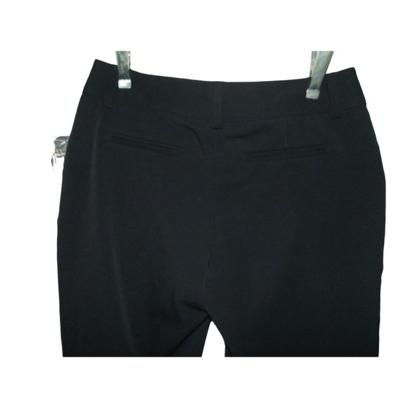 Mixit Size 4 Solid Black Bermuda Dress Shorts pleated buttons polyester stretch - Picture 10 of 12